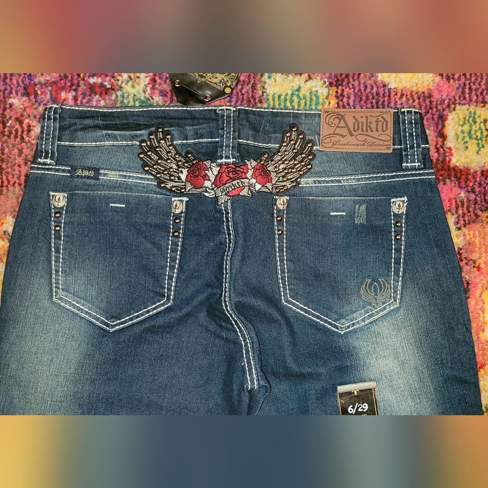 Adiktd Women's Blue Jeans - Picture 4 of 5